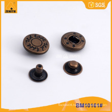 Customized Metal Press Snap Button with Logo Engraved BM10152